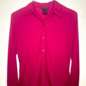 Express pink long sleeve blouse